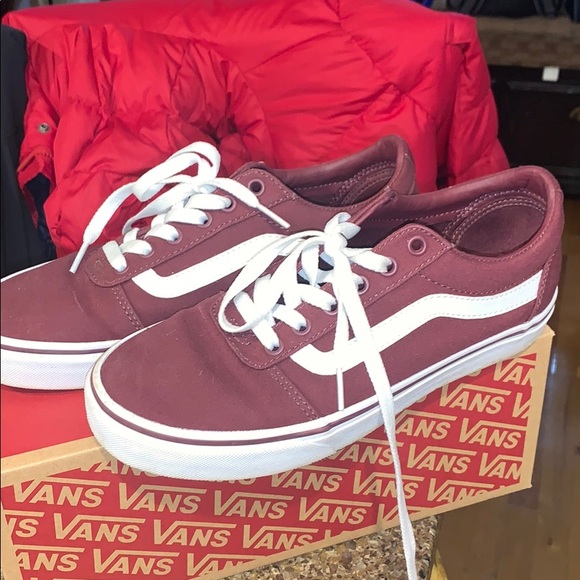 Vans canvas shoes burgundy 8.0 women’s - Picture 5 of 5